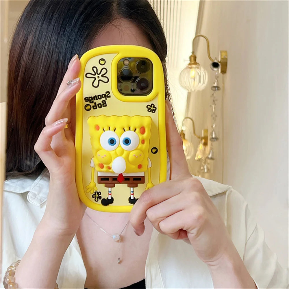 Cutie Yellow Case Bob Bubble Gum | 3D Cutie Phone Cases