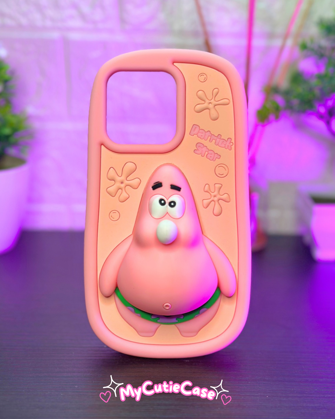 Cutie Pink Case Patrick Bubble Gum | 3D Cutie Phone Cases