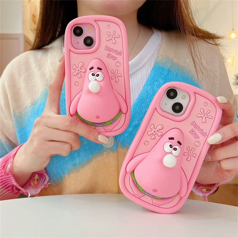 Cutie Pink Case Patrick Bubble Gum | 3D Cutie Phone Cases